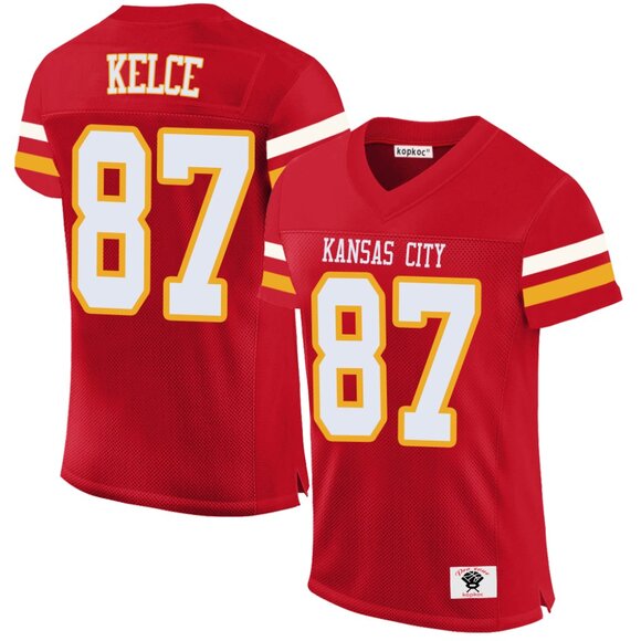 Other - Mens Youths Travis Kelce Red Vapor Stitched Jersey